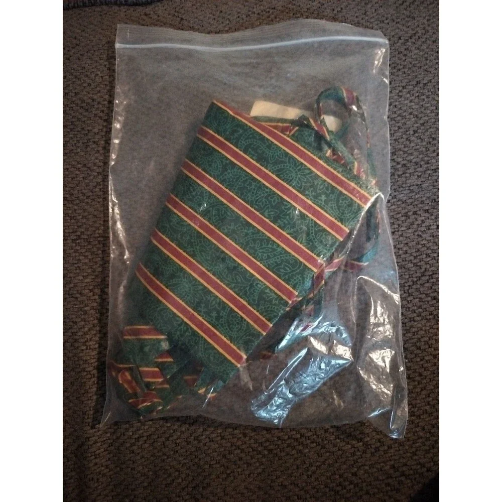 New NIP Longaberger Yuletide Treasures OE STP 212618 Striped Basket LINER ONLY